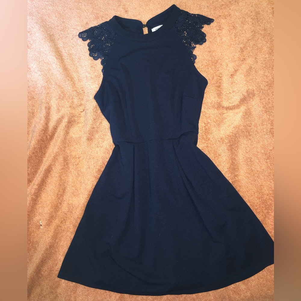 Navy blue cocktail dress